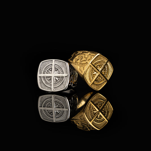 Man's Compass Ring