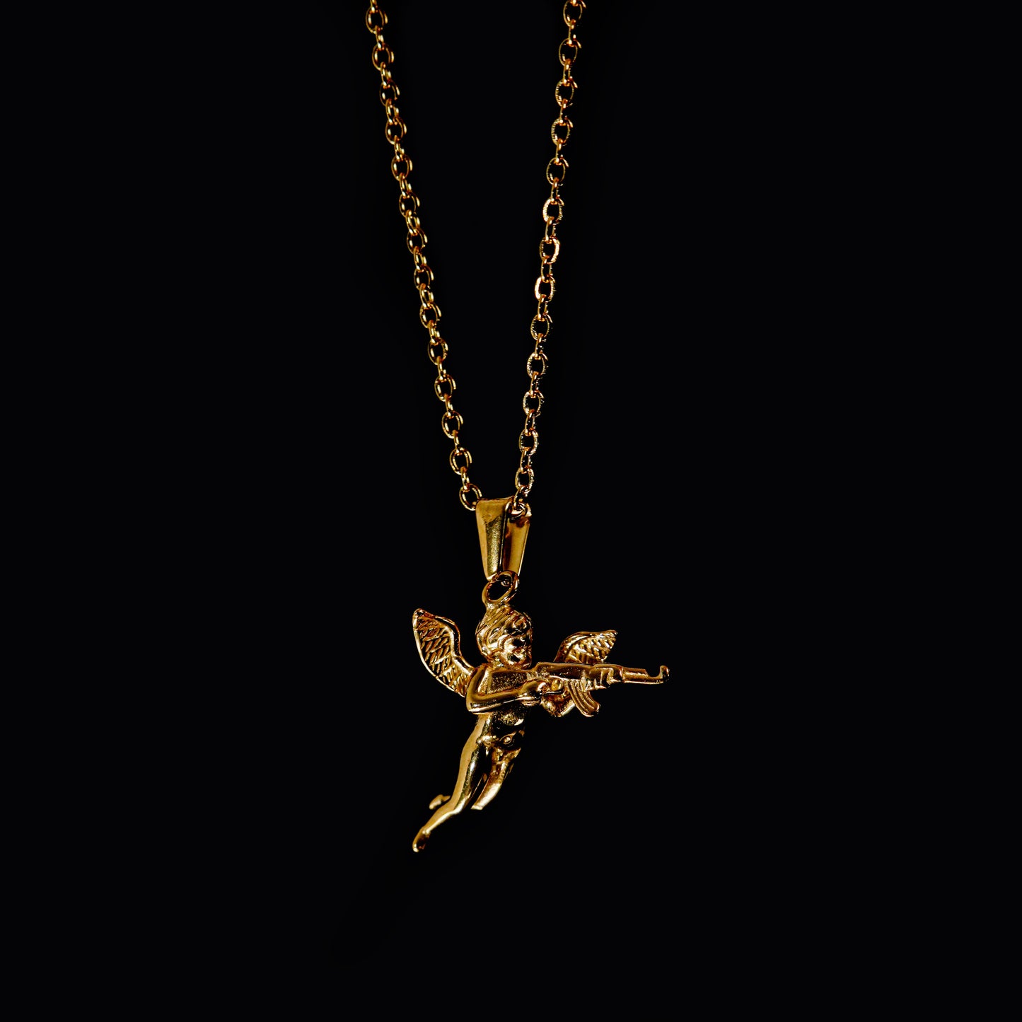 Cupid's Revenge Pendant in Gold