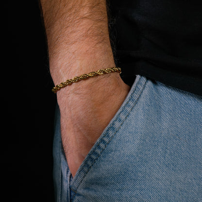 Gold Monument Chain Bracelet Men's