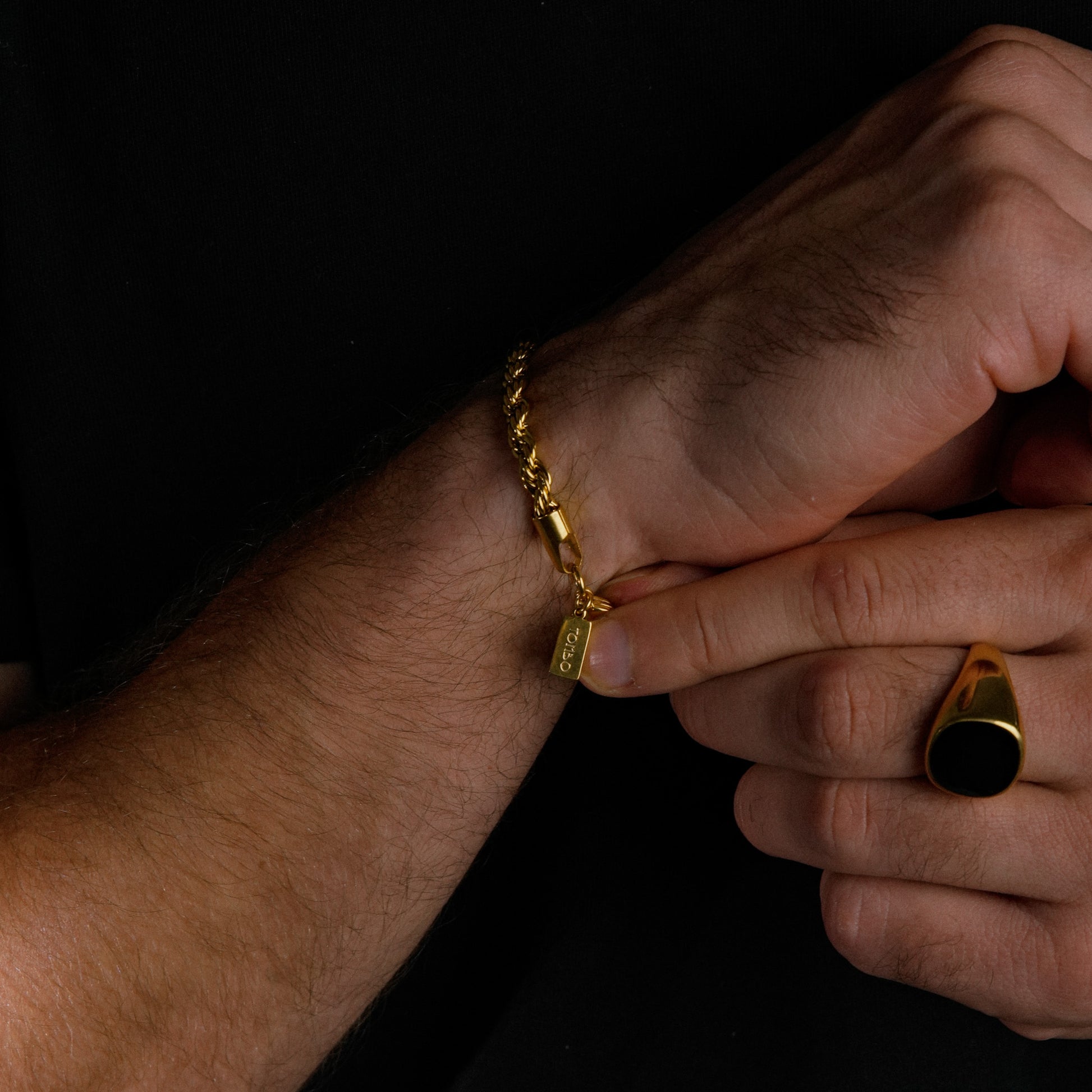 Gold Rope Chain Bracelet