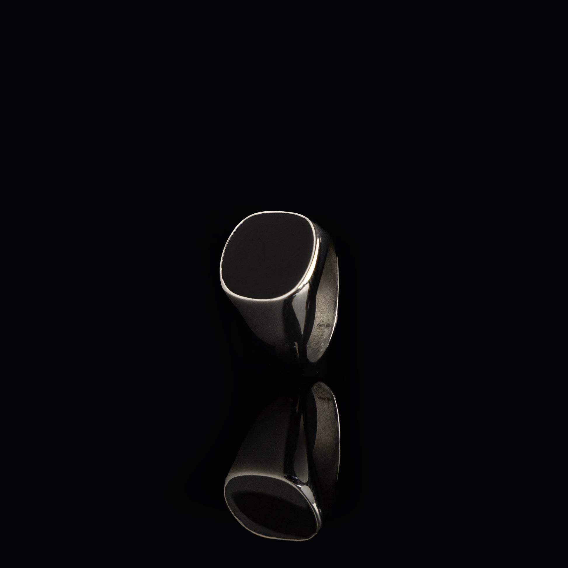 Silver Signet Ring with Stone