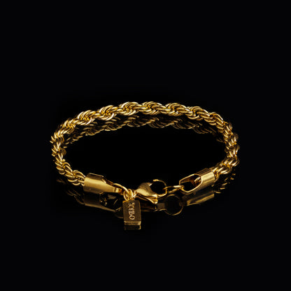 Gold Rope Chain Bracelet