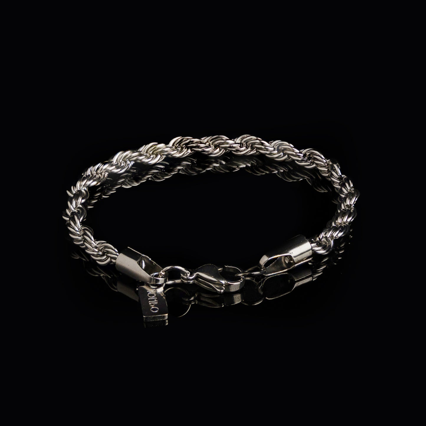 Silver Rope Chain Bracelet