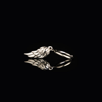 Silver Wing Earring